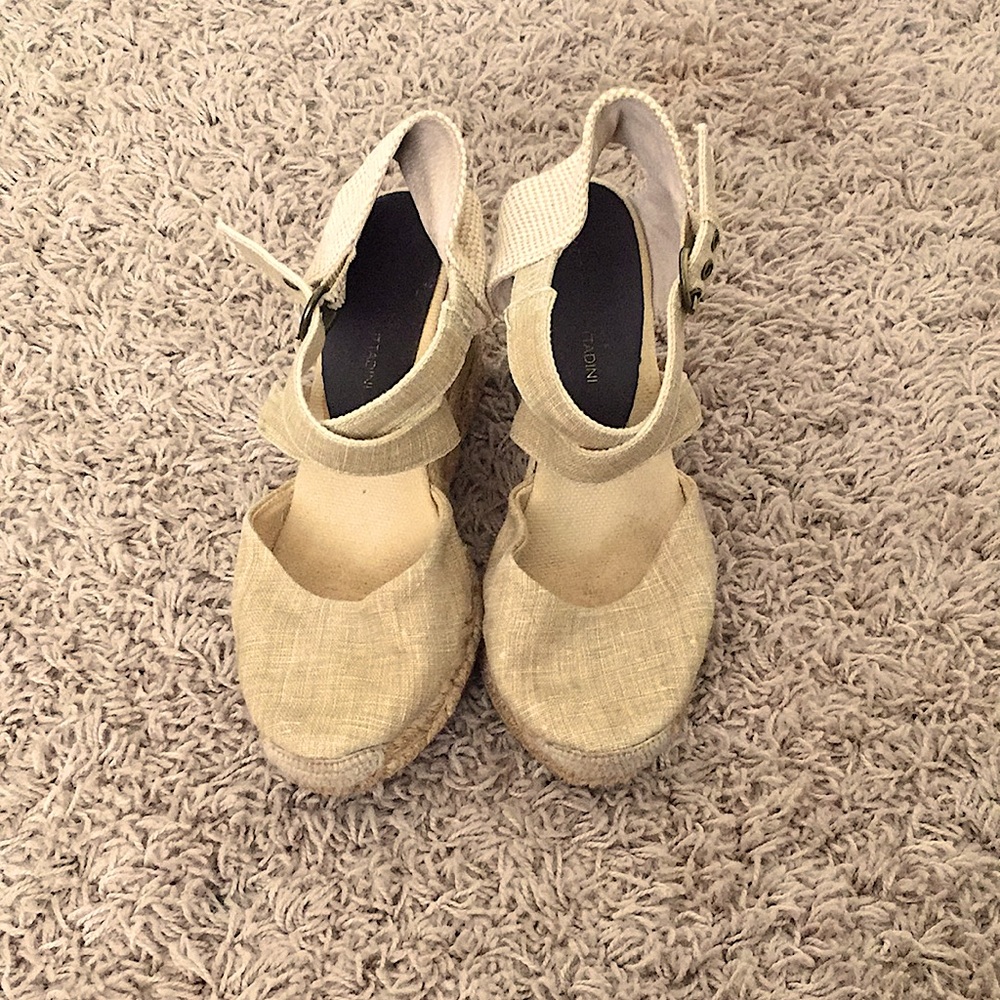 Linen Wedge Heels Adrienne Vittadini